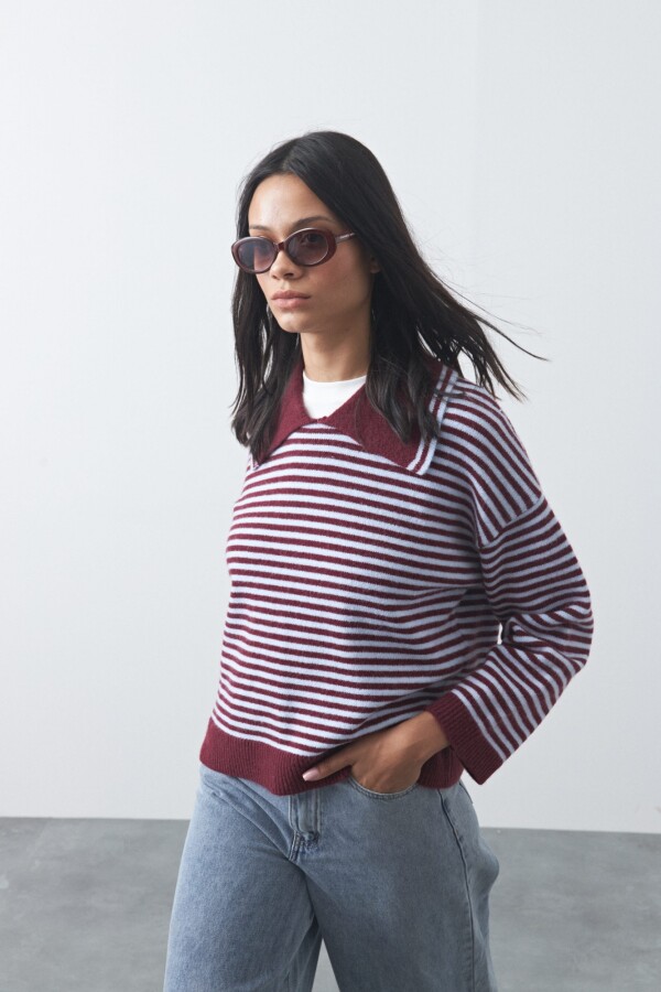 SWEATER <br /> TUMBES Bordó