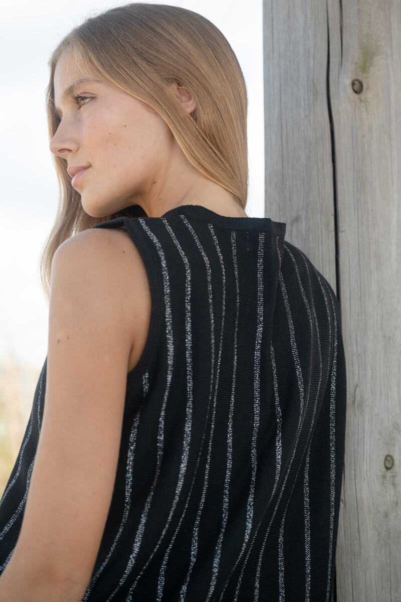 Vestido Brisa Negro lurex