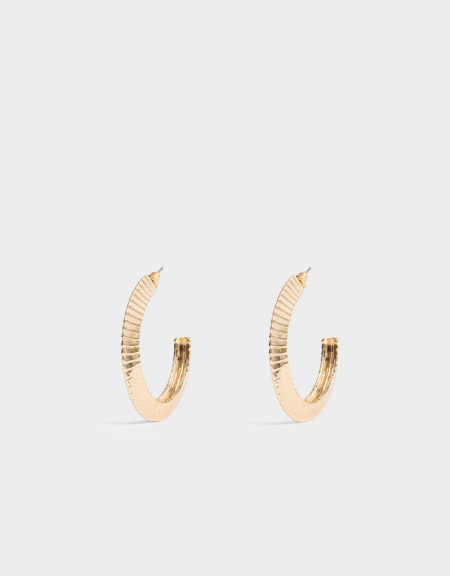 Aros Argollas Limited Edition Aros Argollas De Metal - Dorado