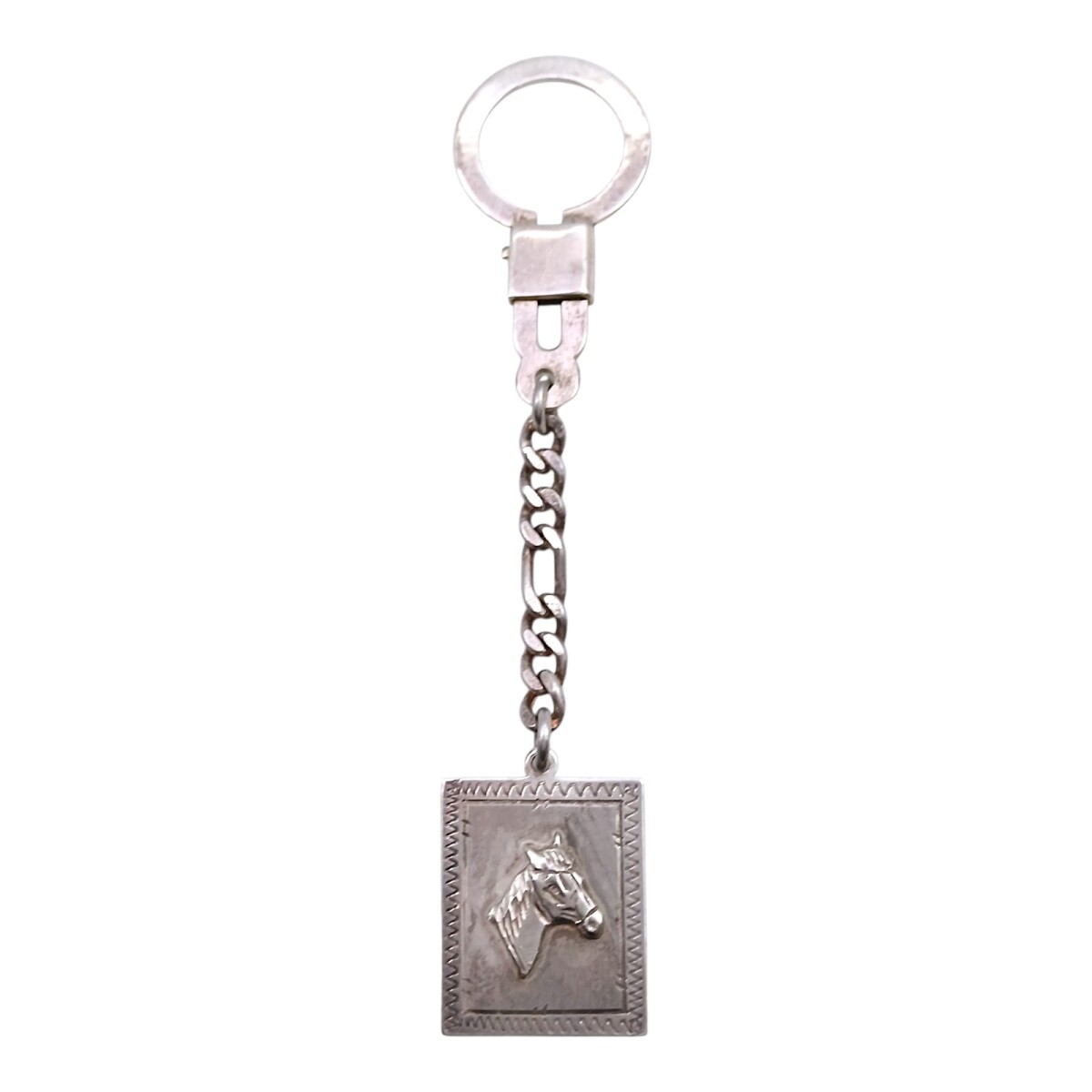 LLAVERO CABALLO - PLATA - plateadouniforme 