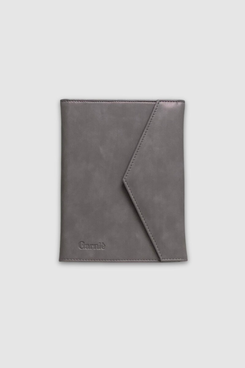Dossier Semaine con broche - Gris 