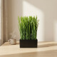 Planta Artificial en maceta 16x8x26cm NEGRO