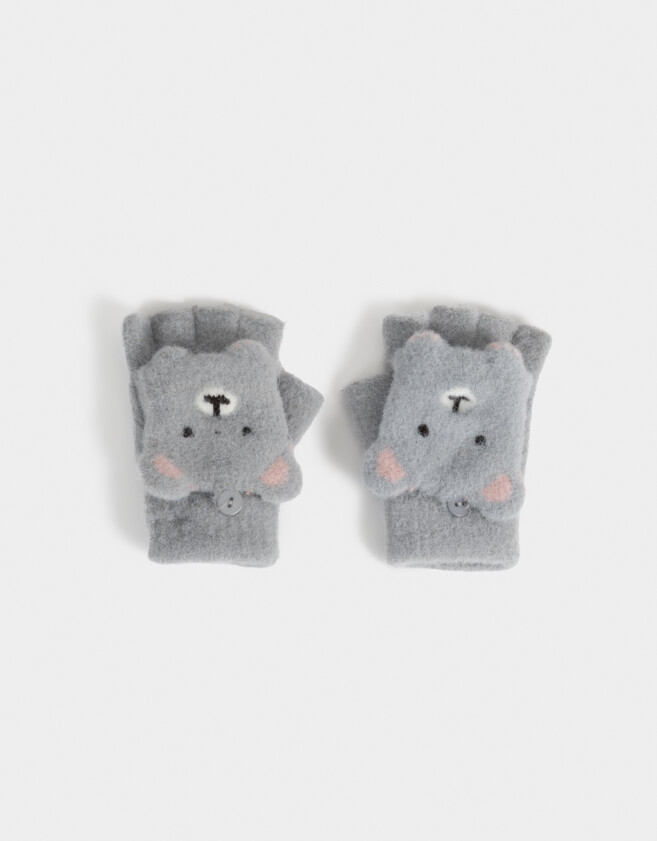 Guantes Infantiles Guantes Infantiles Animalito - Gris Claro