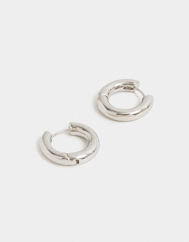 Aros Argollas Metal Aros Argolla De Metal - Plateado