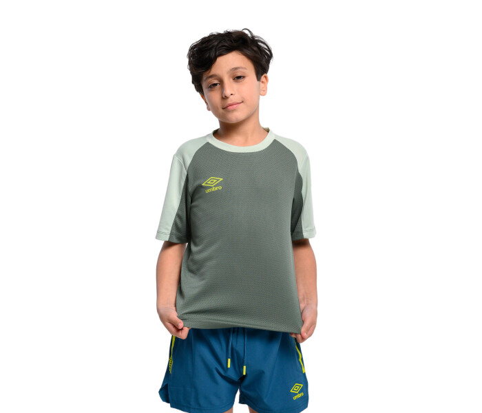 Remera Combined Kids Verde/Verde/Lima