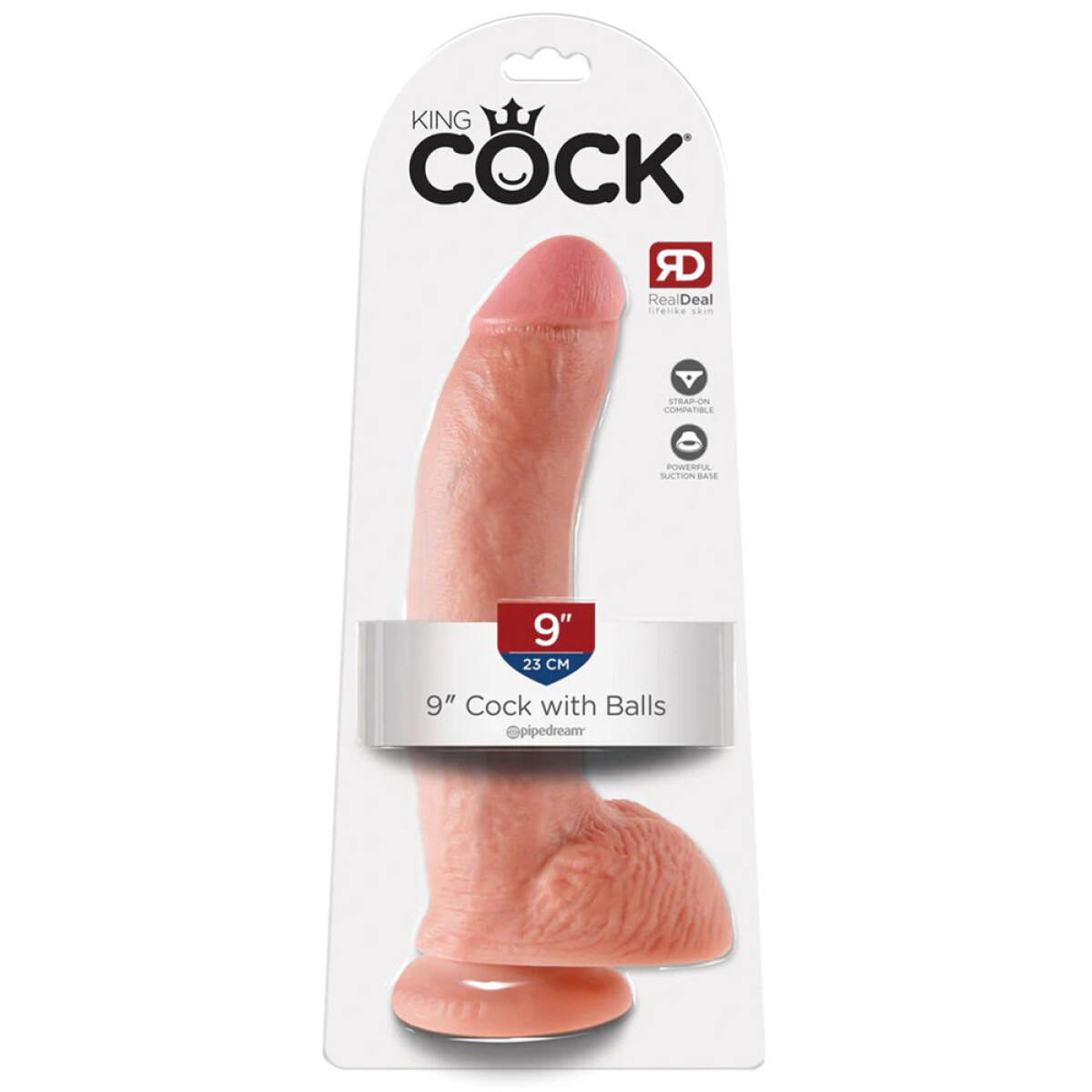 Realístico King Cock 23cm con Ventosa 