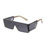 Lentes de Sol New Retro Cuadrado Negro/Negro