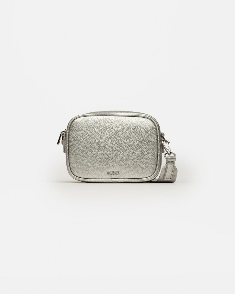 Mini Bag Adisa En Efecto Cuero - Plata 