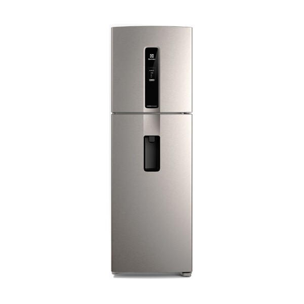 Refrigerador Frío Seco 423 Lts Inox C/D INVERTER Gris
