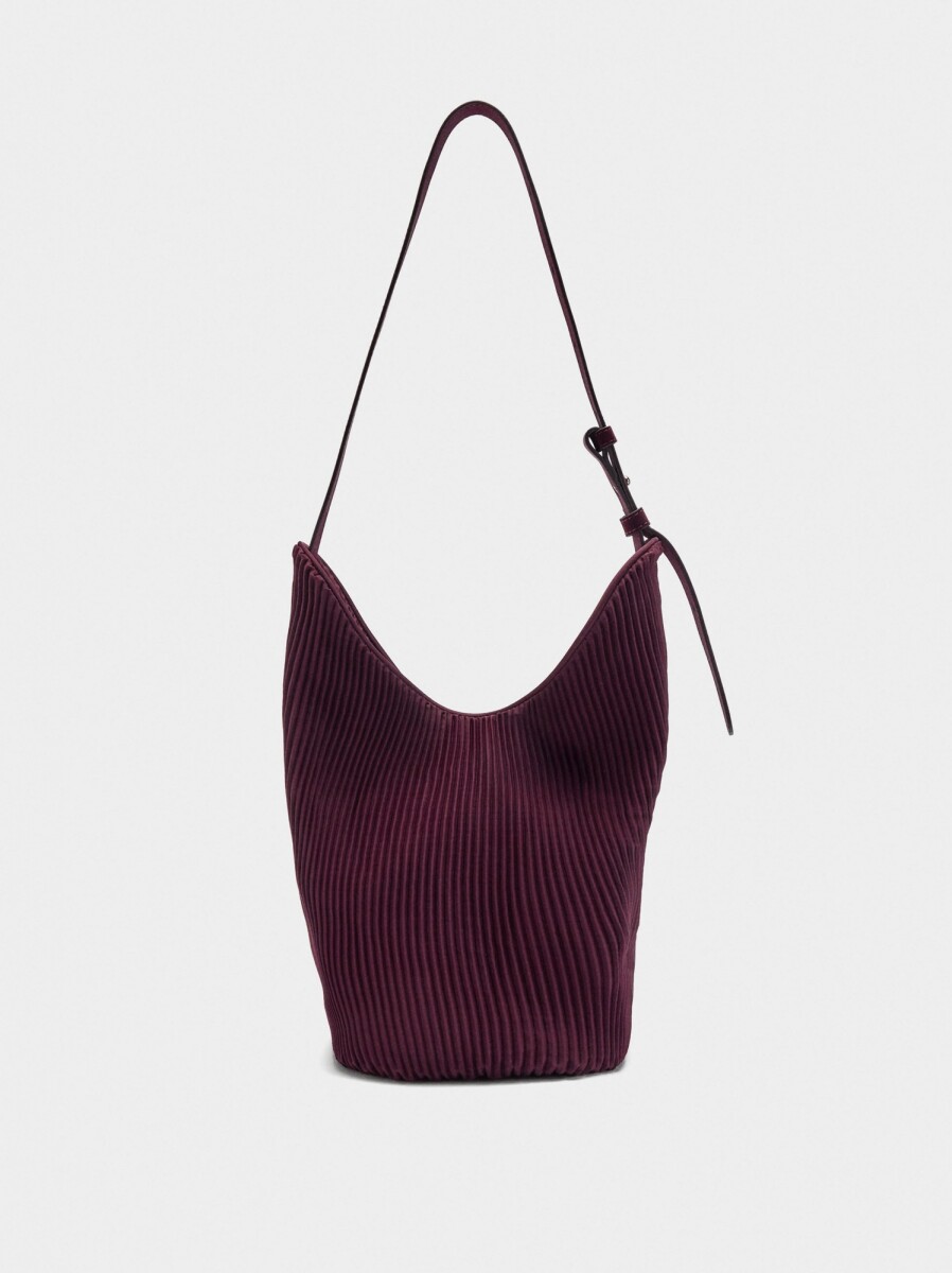 Bolso De Hombro De Nylon Bolsa Interior - burdeos 