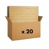 20 Placas Revestimiento Pared Autoadhesiva 70x77cm Promo X20 Madera Clara