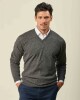 Buzo Lambswool Escote V Gris Oscuro
