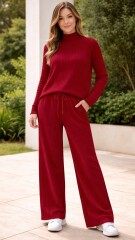 Conjunto Arezzo Bordó