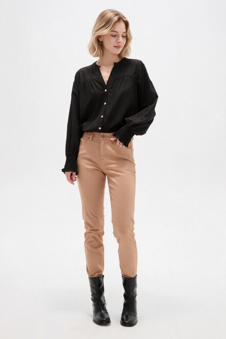 Pantalon Bardot Beige Oscuro