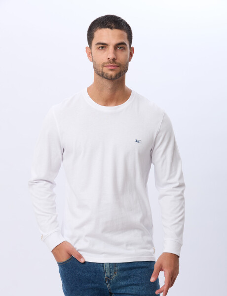 REMERA LISA DE ALGODÓN Blanco