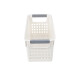 Set x3 Cesto Organizador calado con asas 29 x 13.5 x 12.5 cm BLANCO