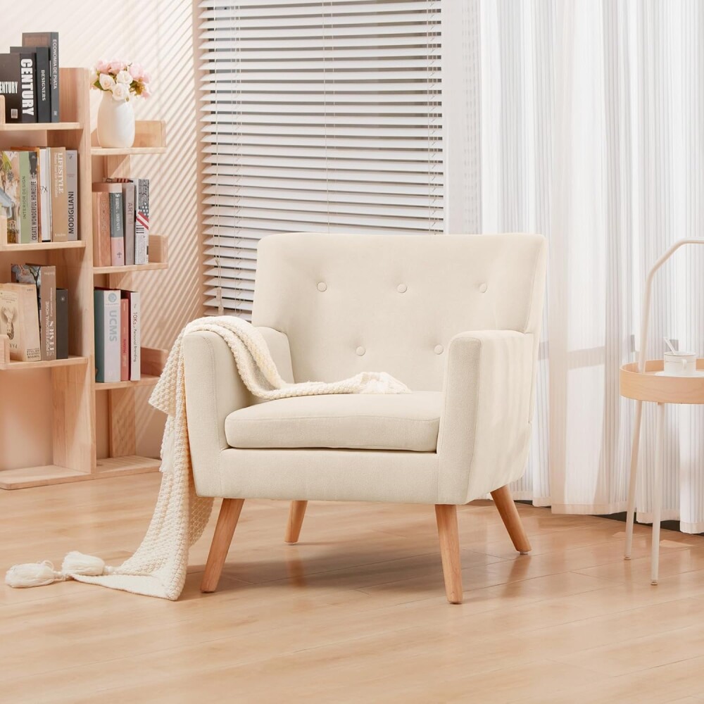 BUTACA Tela y Madera Natural Living - Noruega BUTACA Tela y Madera Natural Living - Noruega