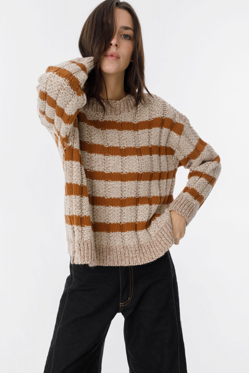 Sweater Serena - Crudo/Camel 