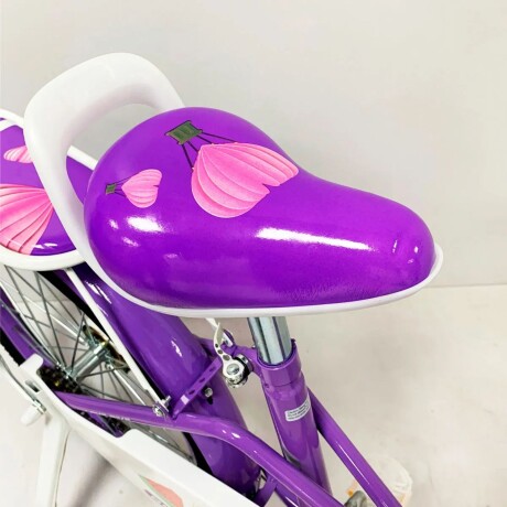 Bicicleta infantil Butterfly con música y luces Rodado 16 Violeta