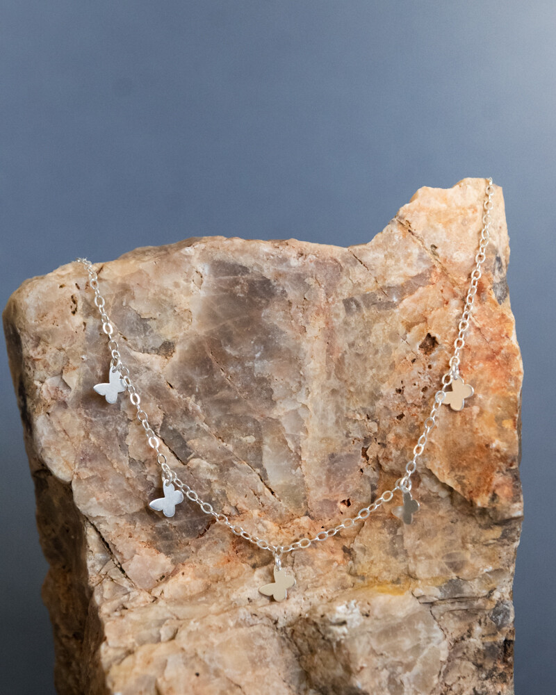 Cadena Butterfly PLATEADO