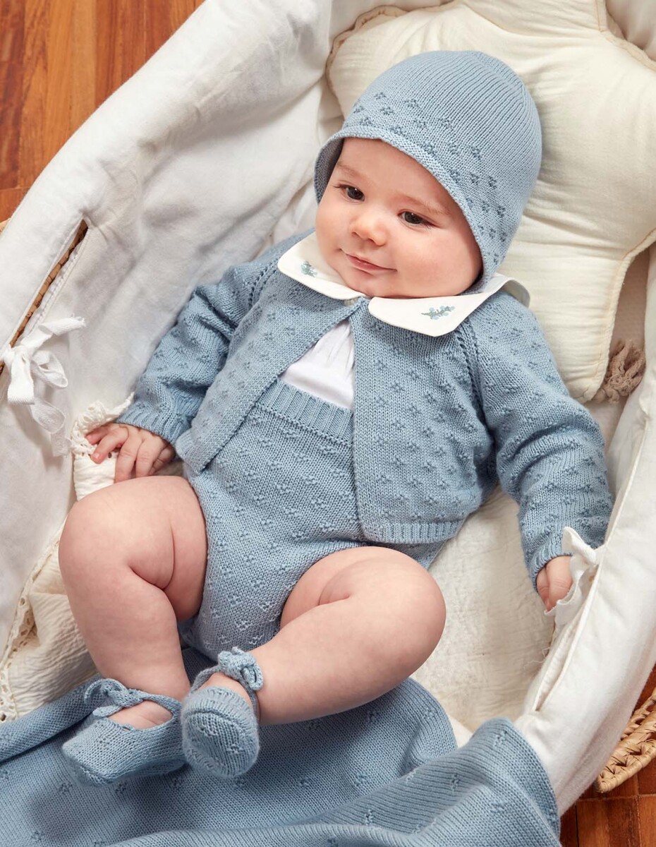 Chaqueta Con Calados - Azul Claro 