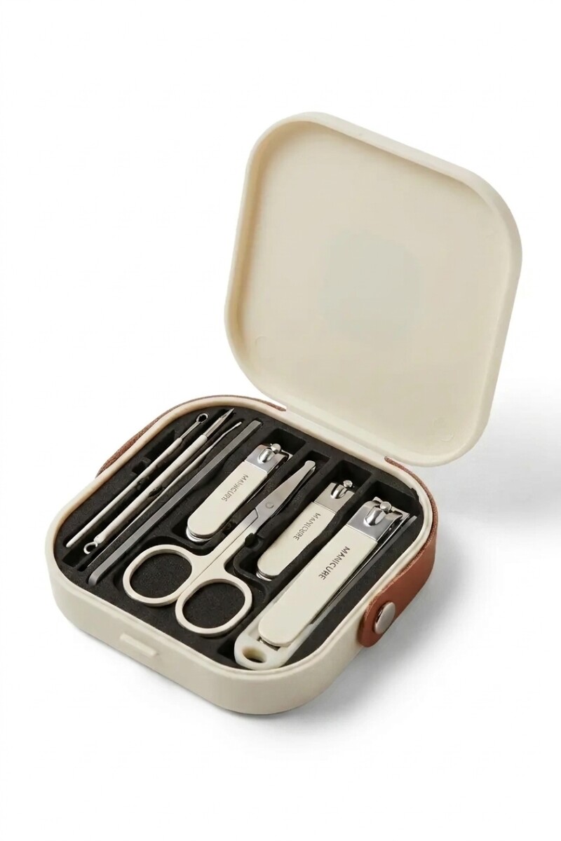 Set de manicure 8 piezas blanco