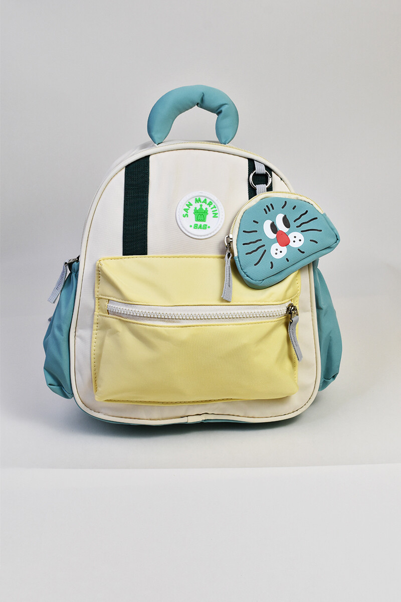 Mochila Infantil con Bolsillo - Verde 