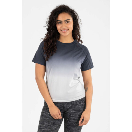 Remera seamless ombre Negro