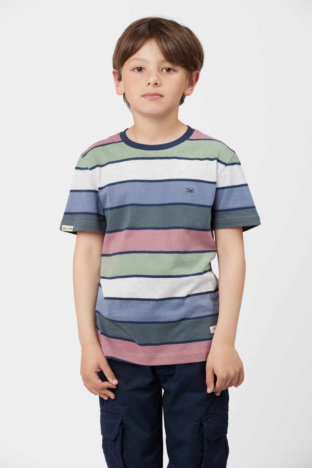 REMERA RAYADA Verde