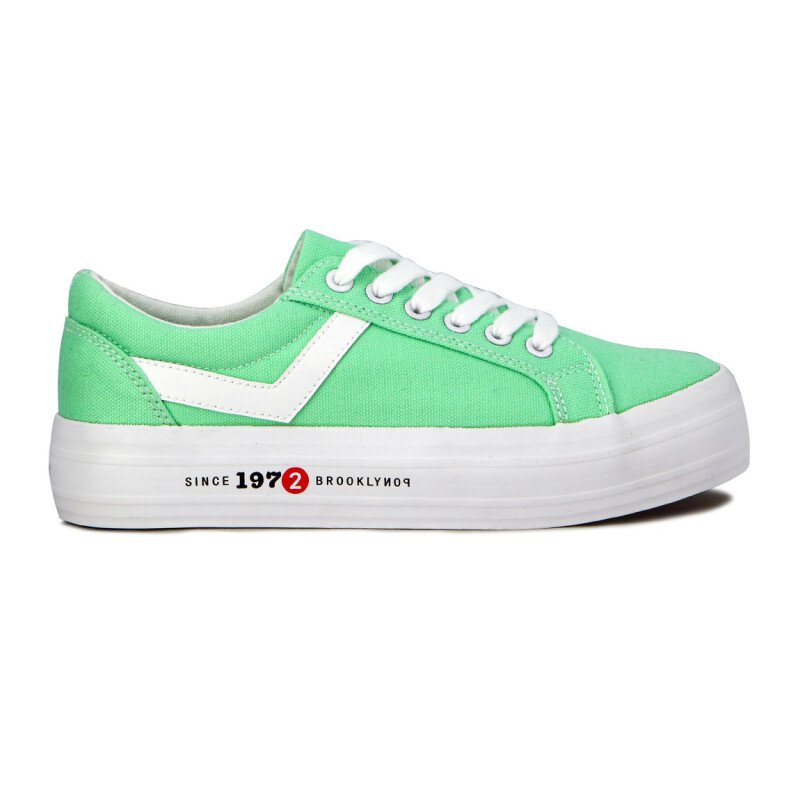 Pony Champion Casual Since 1972 Plataforma Lona Verde Verde