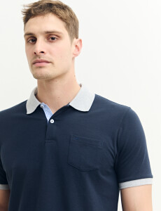 520753 REMERA HARRINGTON LABEL Azul Oscuro