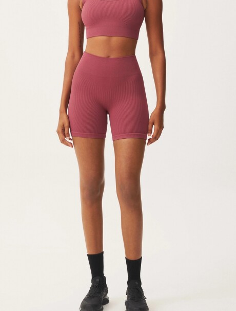SHORT DEPORTIVO SIN COSTURA ROSADO