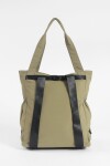 Mochila shopper de tela verde