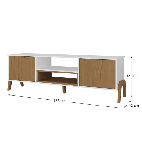 Rack de tv Linea Veneza Blanco/Miel