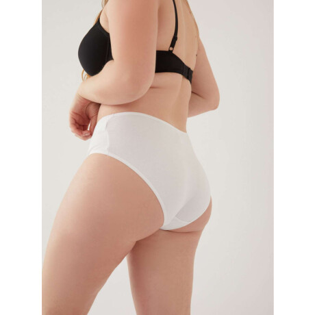 Bombacha alta tiro corto sacks Blanco