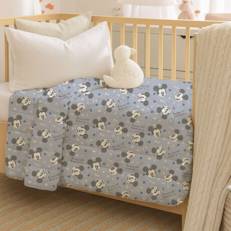 Acolchado Cuna 130 Hilos 100% Algodón Mickey