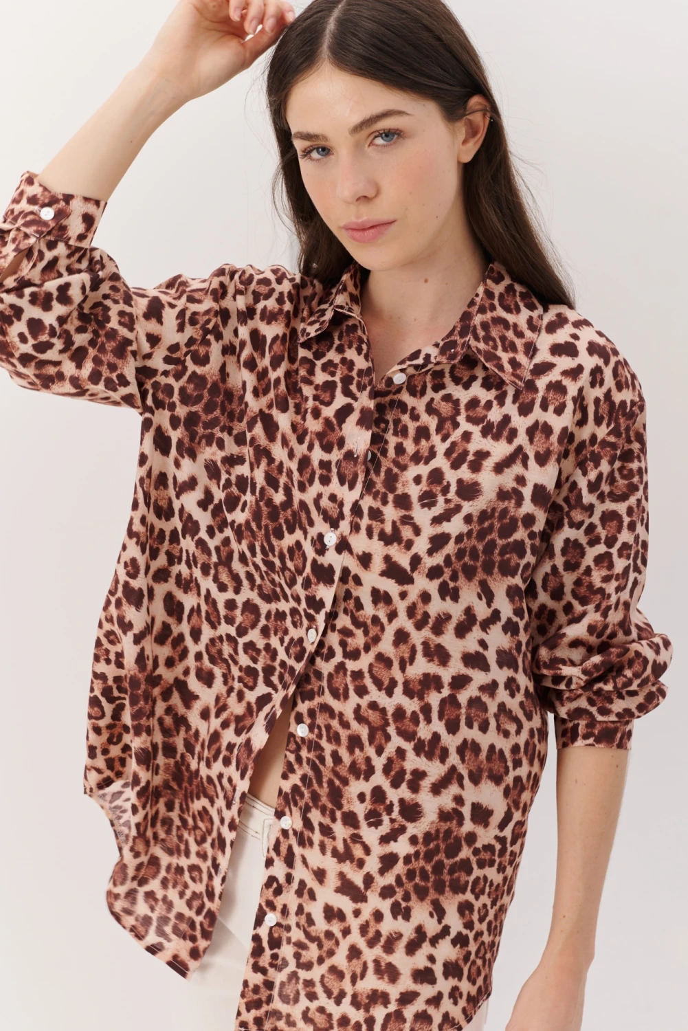 CAMISA JULIETA ANIMAL marron 2