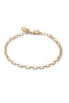 PULSERA CON ESLABONES MEDIANOS BAÑADA EN ORO 18K Pulsera