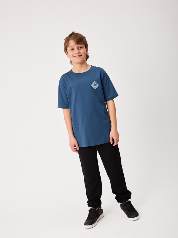 T-SHIRT PRINTO TEEN RUSTY Azul