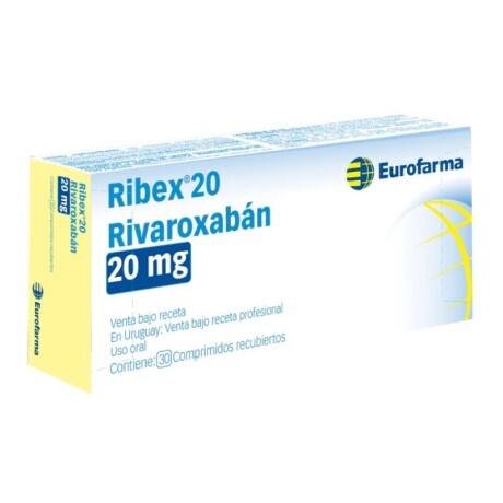 Super oferta Ribex 20 Rivarozabán 20mg x30 comprimidos Super oferta Ribex 20 Rivarozabán 20mg x30 comprimidos