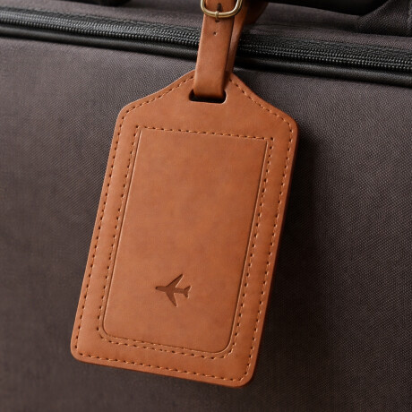 Identificador de valija avión Marron