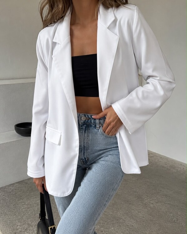 Blazer Megan blanco