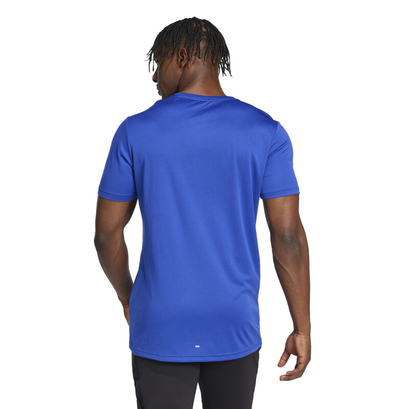 Remera de Hombre Adidas Run It Azul - Rosa