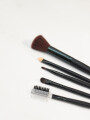 Set De Brochas Black, X5 Piezas Color Unico