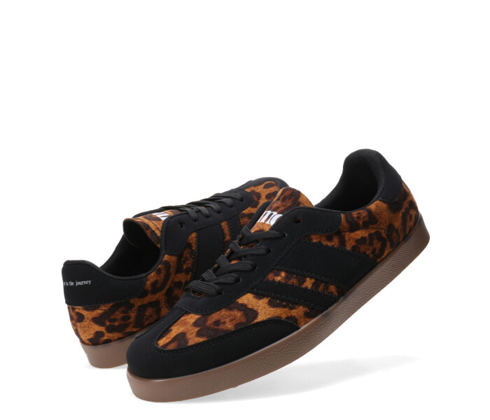Deportivo BEL acordonado con rayas Animal Print