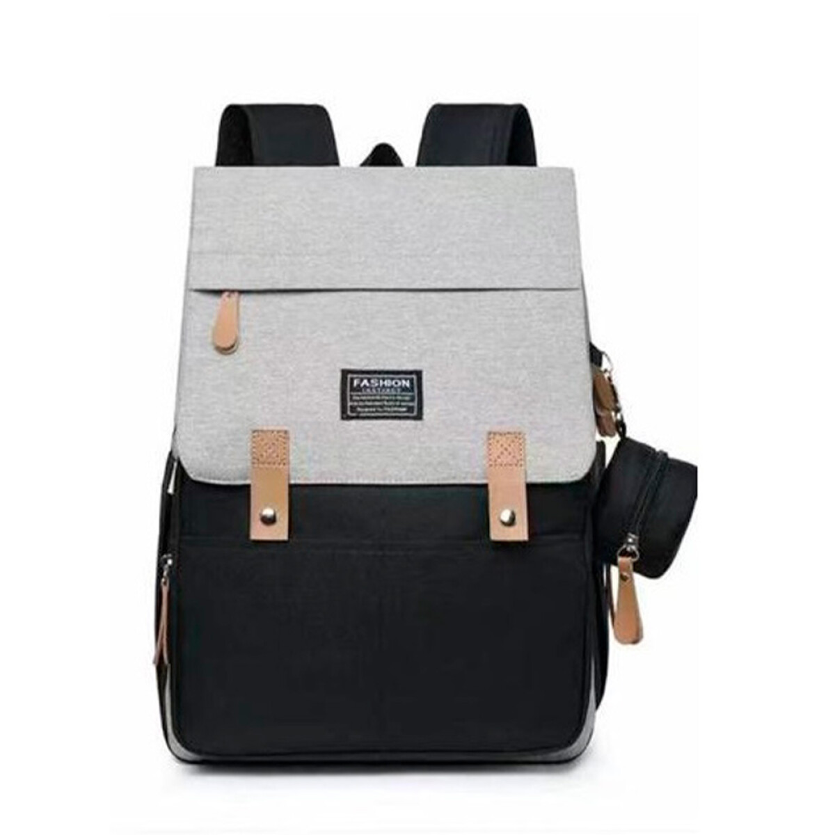 Mochila Maternal Impermeable con Bolsillo Térmico 8220 - GRIS-NEGRO 