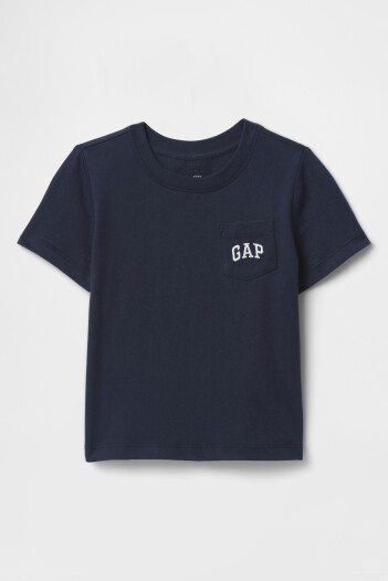 Remera Con Bolsillo Logo Gap Toddler Niño Tapestry Navy