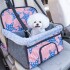Bolso Transportador Auto Perro Gato Cubre Asiento Vehiculo Color Variante Estrella