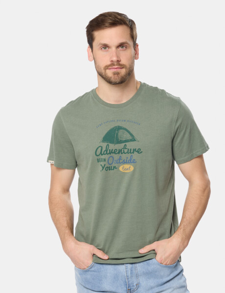 REMERA ESTAMPADA Verde