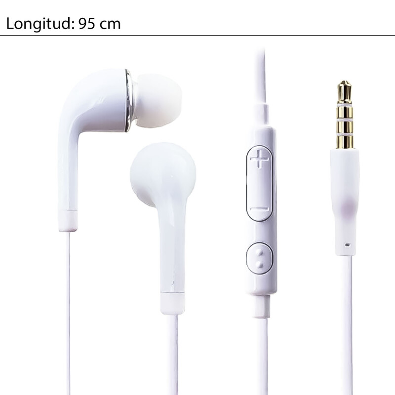 Auriculares con Cable In-Ear de Jack 3.5 mm Tipo EHS64 Compatible con Samsung Serie S4 Blanco